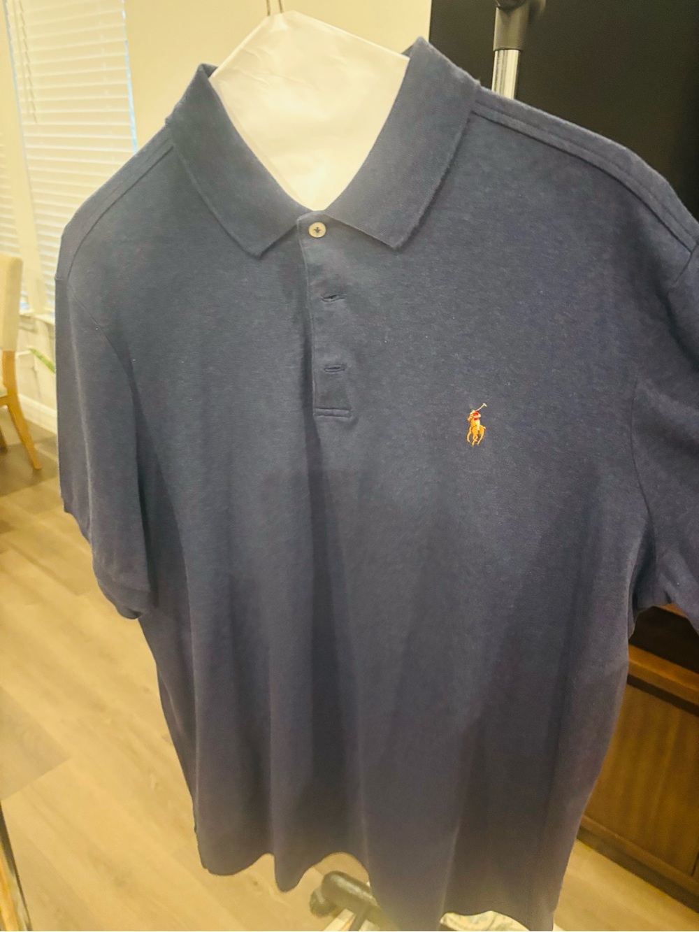 Polo by Ralph Lauren Navy Blue Short-Sleeve Polo with Embroidered Pony